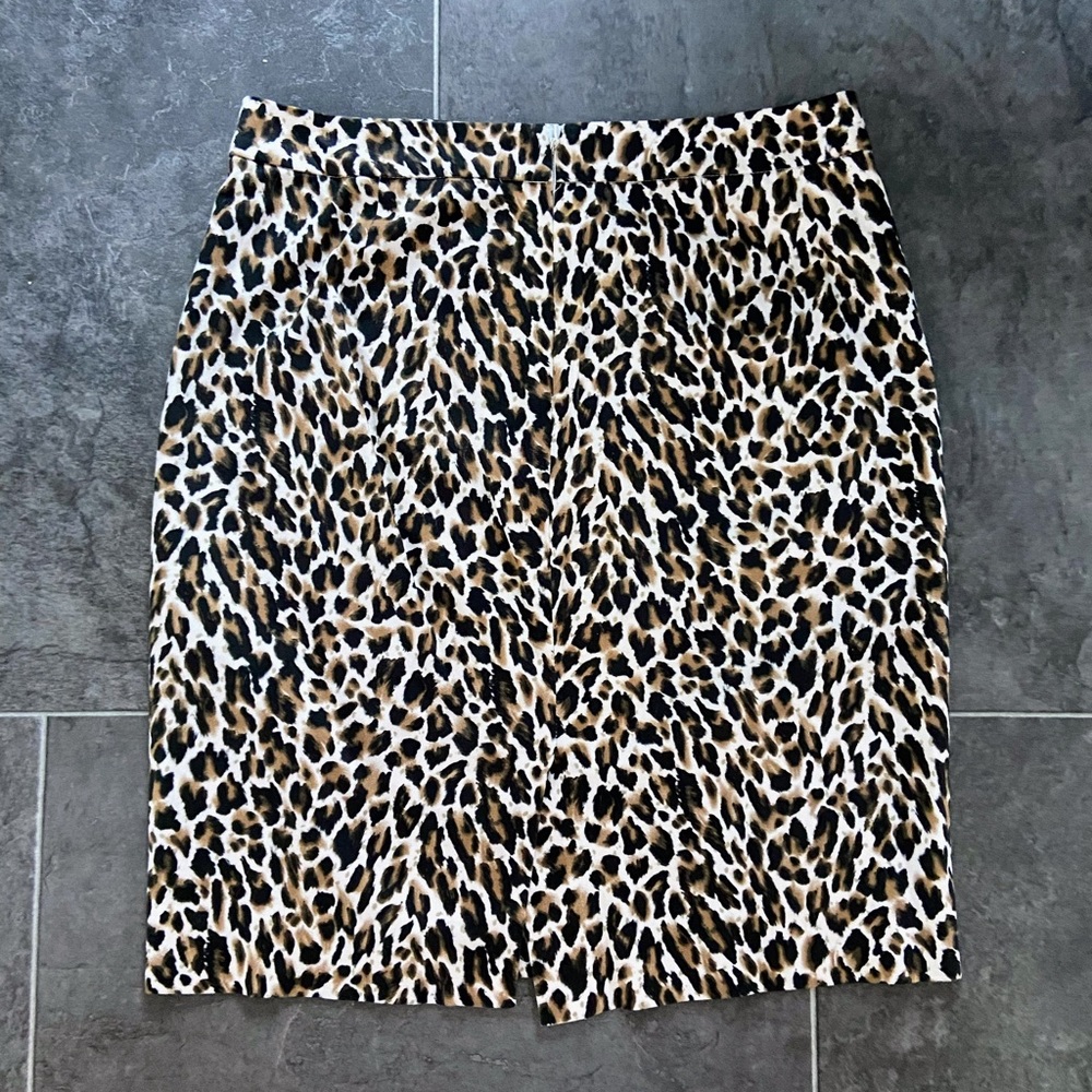 J. Crew Leopard Print Pencil Skirt - Great Condition!